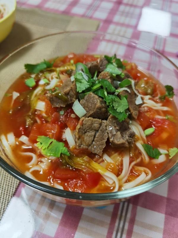 番茄牛肉面的做法