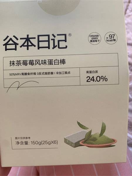 谷本日记 抹茶莓莓风味蛋白棒
