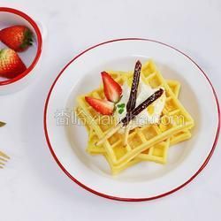 草莓奶油華夫餅的做法[圖]
