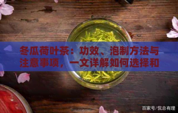冬瓜荷葉茶：功效、泡制方法與注意事項，一文詳解如何選擇和飲用