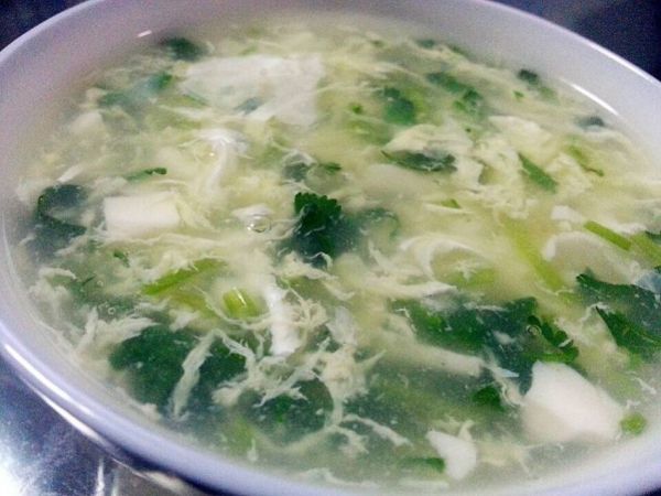 香菜豆腐羹