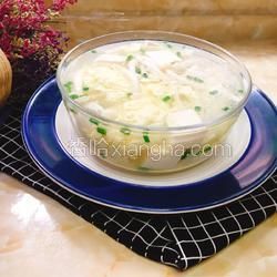 白玉菇雞蛋豆腐湯的做法[圖]