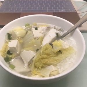 皖魚白菜豆腐湯(無油減肥版)的做法步驟 第9步