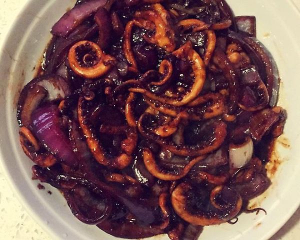 香炒魷魚(yú)絲的做法