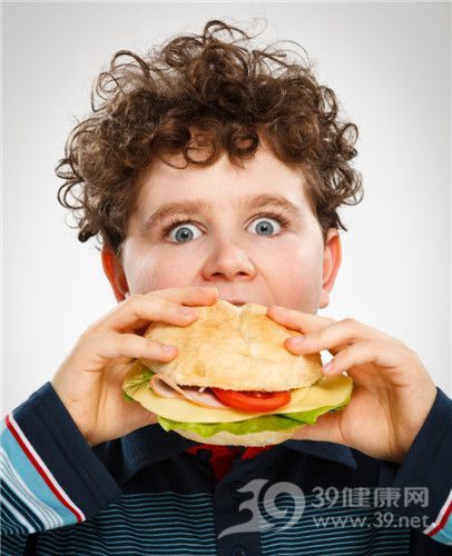 孩子 男 漢堡 肥胖 吃東西_15498384_xxl
