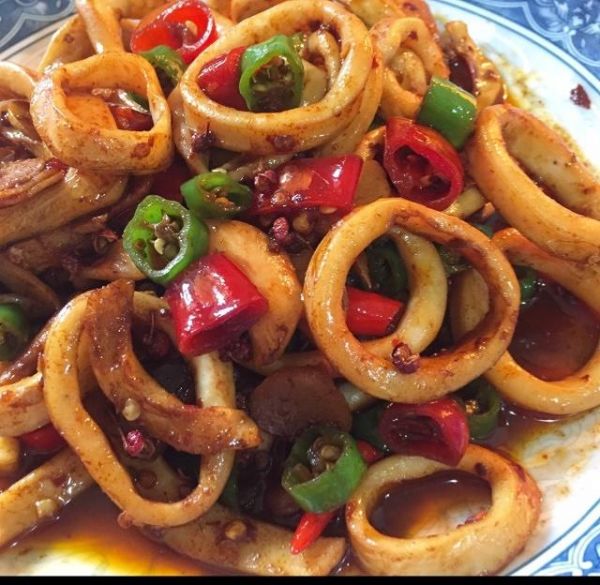 香辣魷魚圈的做法