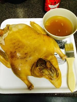烤鸭 & 鸭肚里的八宝饭的做法步骤 第2步