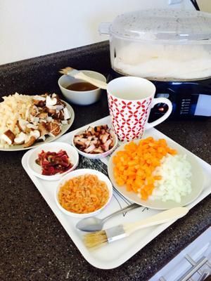 烤鸭 & 鸭肚里的八宝饭的做法步骤 第4步