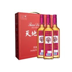 天地壹号 苹果醋饮料 650ml*4瓶 礼盒装