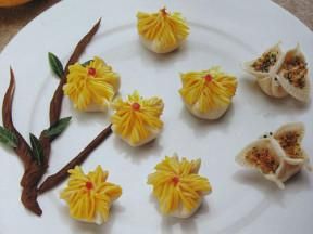 簡(jiǎn)單易學(xué)的菊花蒸餃,好吃又好看~