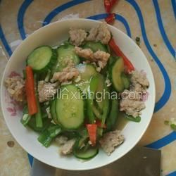 青瓜椒炒瘦肉的做法[圖]