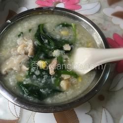 营养菠菜瑶柱瘦肉粥的做法[图]