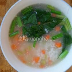 蔬菜瘦肉粥的做法[圖]