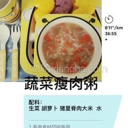蔬菜瘦肉粥嬰兒粥的做法[圖]