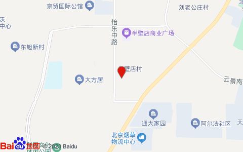 左旋咖啡(通州大稿店)位置示意图