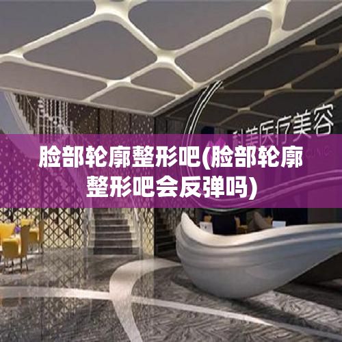 臉部輪廓整形吧(臉部輪廓整形吧會反彈嗎)