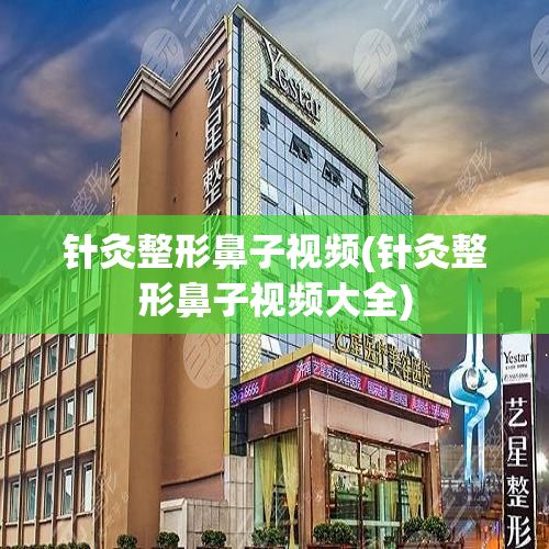 針灸整形鼻子視頻(針灸整形鼻子視頻大全)