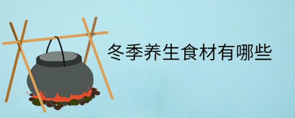 冬季养生食材有哪些