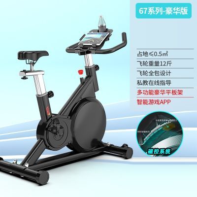 閃電客磁控智能動(dòng)感單車家用室內(nèi)健身車健身房器材減肥超運(yùn)動(dòng)自行車(Psh) 黑-物磁雙阻-飛輪全包-靜音-APP