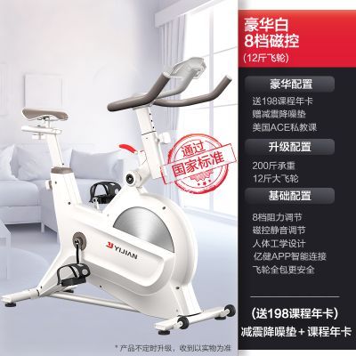 億健9801C家用室內(nèi)磁控式自行車減肥器材超靜音直立式運(yùn)動(dòng)單車健身車 豪華版【白色APP智能】送私教卡
