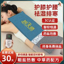 鹽袋熱敷包艾灸艾草海鹽粗鹽12檔控溫肩頸腰部全身通用電加熱鹽包