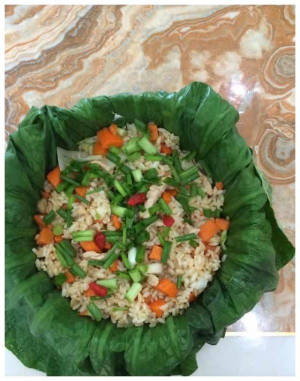 教大家一道美味的荷葉包飯，換個花樣給家人準(zhǔn)備一份驚喜