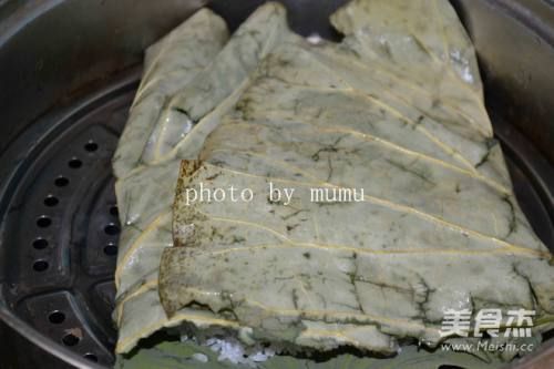 荷叶蒸饭的做法