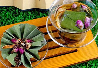山楂荷葉茶的制作方法