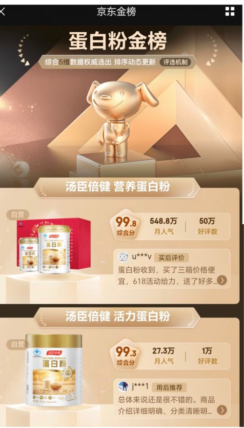 好營養(yǎng)增強(qiáng)免疫力，湯臣倍健蛋白粉配比科學(xué)、易吸收