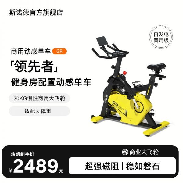 斯諾德動(dòng)感單車智能自發(fā)電健身器材2329元