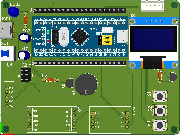 基于stm32的運(yùn)動(dòng)健康監(jiān)護(hù)手環(huán)的設(shè)計(jì)-實(shí)物設(shè)計(jì)