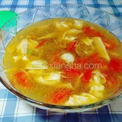 豆皮西紅柿肉片湯的做法[圖]
