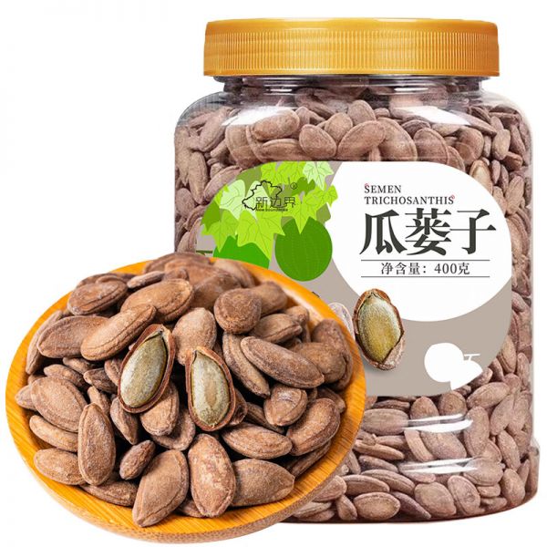 新邊界瓜蔞子400g 炒貨休閑零食大顆粒瓜子罐裝