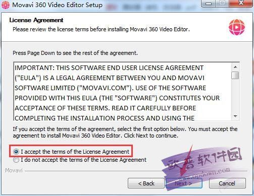 Movavi 360 Video Editor(360全景視頻制作軟件) v1.0.1 免費版
