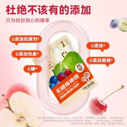 鹽津鋪子 無糖棒棒糖8只裝48g寶寶不傷牙益生菌兒童健康零食糖果
