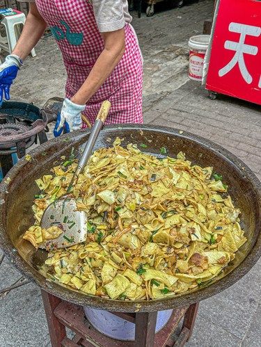 在武汉！！菜市场里的巨好吃的炒豆丝三拼！！