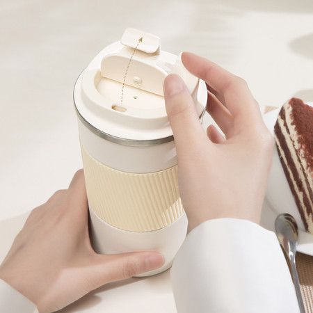 全格（Quange）純享保溫咖啡杯KF-100 椰奶白/SI030201