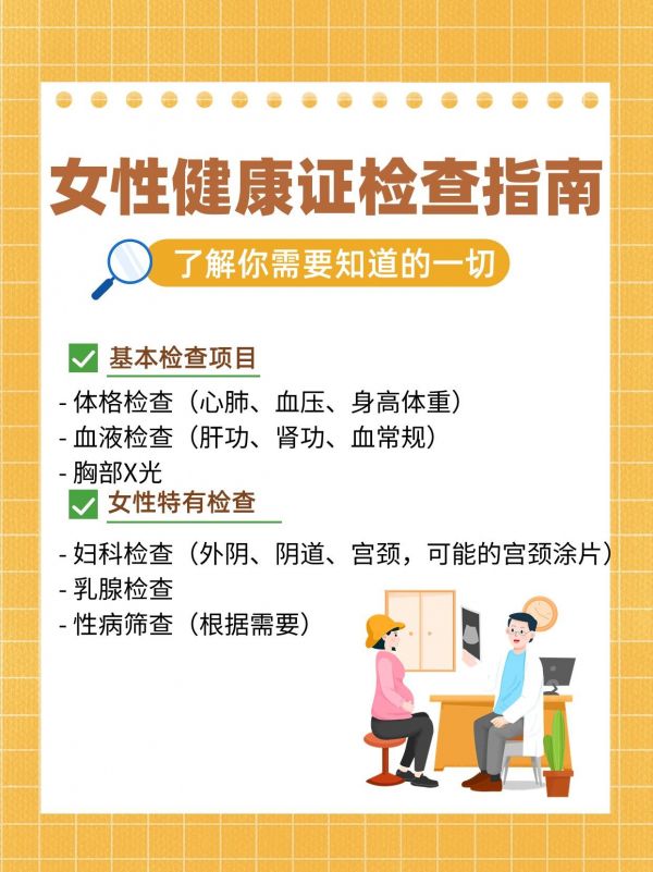 帶你了解女性健康證檢查指南