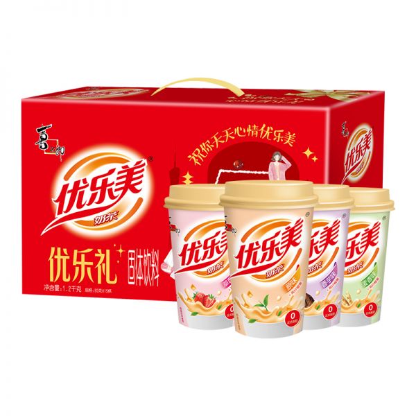 【年貨禮盒】?jī)?yōu)樂美奶茶禮盒共15杯