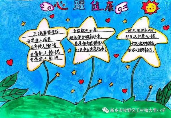小學(xué)生心理健康手抄報圖片