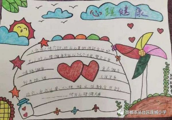 小學(xué)生心理健康手抄報圖片