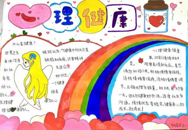 小學(xué)生心理健康主題手抄報圖片