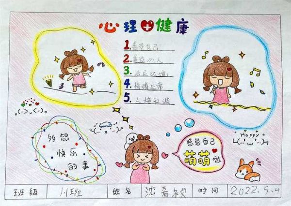 心理健康主題小報(bào)手抄報(bào)圖片