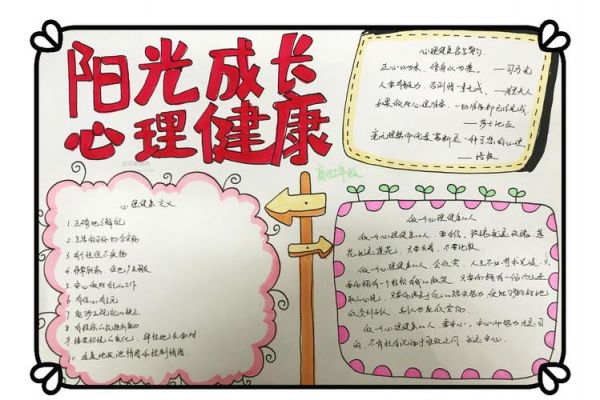 陽光心理健康成長手抄報(bào)內(nèi)容文字 陽光心理健康人生的手抄報(bào)怎么畫