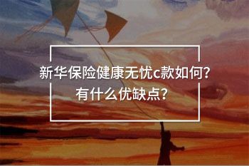 新华保险健康无忧c款