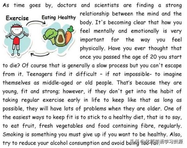 英语原版阅读：A Healthy Lifestyle