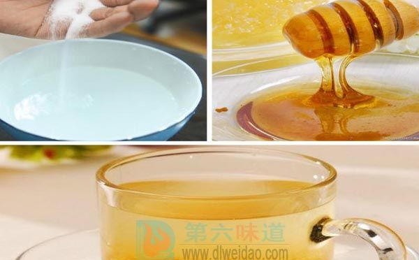 蜂蜜養(yǎng)生保健食譜——蜂蜜鹽水湯。蜂蜜30克，食鹽6克——第六味道