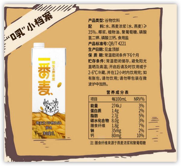 想购买火遍全球的燕麦奶?我推荐你试试一番麦