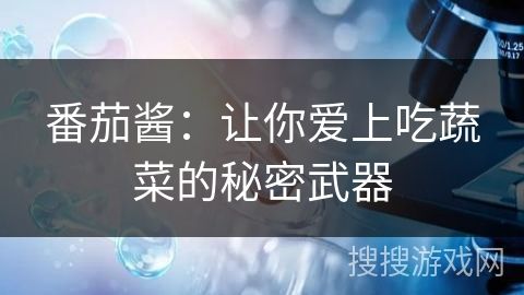 番茄醬：讓你愛(ài)上吃蔬菜的秘密武器