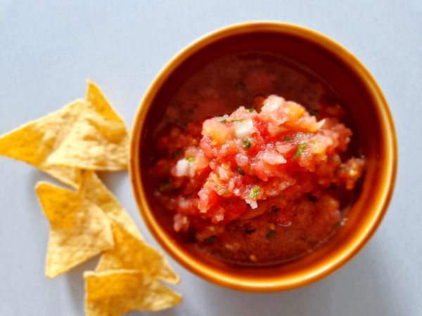 Salsa de tomates asados para dippear